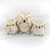3 OWLS HEAR/SPEAK/SEE FIG. Figurine Decoration